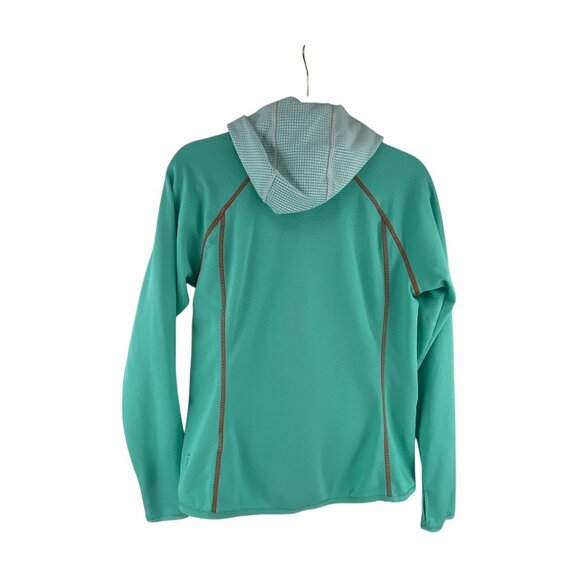 Merrell Women's Full Zip Hooded Jacket Turquoise Aqua Sz M Outdoor Performance C - Picture 2 of 8